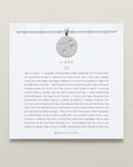 Bryan Anthonys Silver Libra Zodiac Necklace On Card