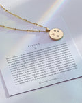 Bryan Anthonys Gold Pisces Zodiac Necklace On Card