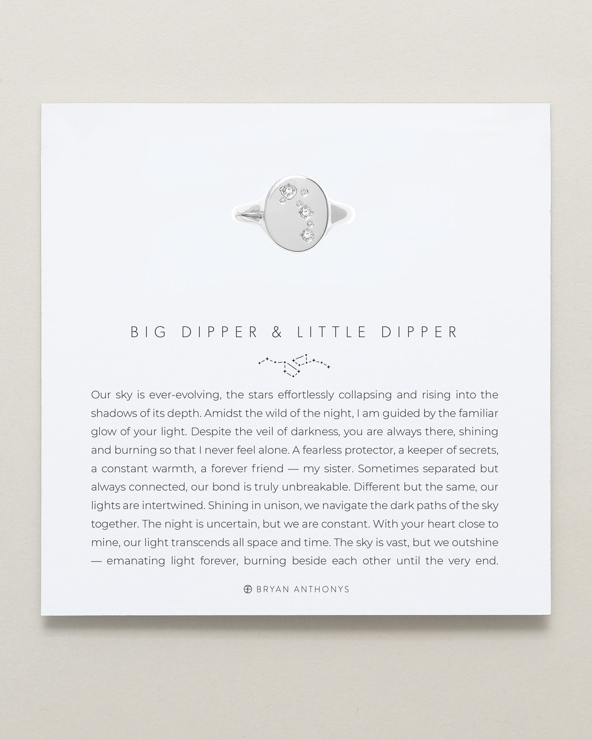 Little Dipper Signet Ring carded