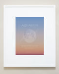 Bryan Anthonys Aquarius Zodiac Moon Graphic Framed Print White Frame 20x24