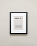Bryan Anthonys Home Decor Purposeful Prints Breathe Iconic Framed Print Tan Art With Black Frame  11x14