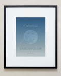 Bryan Anthonys Cancer Zodiac Framed Print Moon Graphic Print Black Frame 20x24 