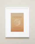 Bryan Anthonys Capricorn Zodiac Moon Graphic Framed Print White Frame 16x20
