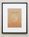 Bryan Anthonys Capricorn Zodiac Moon Graphic Framed Print Black Frame 20x24