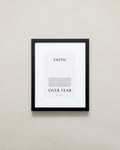 Bryan Anthonys Home Decor Purposeful Prints Faith Over Fear Iconic Framed Print Gray Art Black Frame 11x14