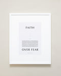 Bryan Anthonys Home Decor Purposeful Prints Faith Over Fear Iconic Framed Print Gray Art White Frame 16x20