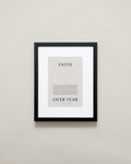Bryan Anthonys Home Decor Purposeful Prints Faith Over Fear Iconic Framed Print Tan Art Black Frame 11x14