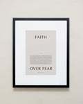 Bryan Anthonys Home Decor Purposeful Prints Faith Over Fear Iconic Framed Print Tan Art Black Frame 16x20