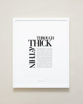 Bryan Anthonys Home Decor Purposeful Prints Through Thick & Thin Framed Print Framed Art White 16x20