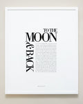 Bryan Anthonys Home Decor Framed Print To The Moon & Back Frame White 20x24
