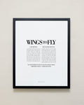 Bryan Anthonys Home Decor Framed Print Wings To Fly Black Frame 16x20
