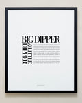 Bryan Anthonys Home Decor Big Dipper & Little Dipper Editorial Framed Print Black Frame 20x24