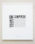 Bryan Anthonys Home Decor Big Dipper & Little Dipper Editorial Framed Print White Frame 20x24