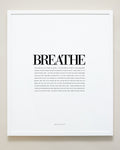 Bryan Anthonys Home Decor Purposeful Prints Breathe Editorial Framed Print White Frame 16x20