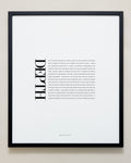 Bryan Anthonys Home Decor Purposeful Prints Depth Editorial Framed Print Black Frame 20x24