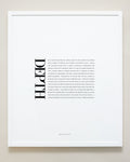 Bryan Anthonys Home Decor Purposeful Prints Depth Editorial Framed Print White Frame 20x24