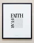 Bryan Anthonys Home Decor Purposeful Prints Faith Over Fear Editorial Framed Print Black 20x24