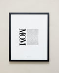 Bryan Anthonys Home Decor Mom Editorial Framed Print Black Frame 16x20
