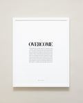 Bryan Anthonys Home Decor Purposeful Prints Overcome Editorial Framed Print White 16x20