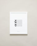 Bryan Anthonys Home Decor Purposeful Prints Squad Framed Print 11x14 White Frame