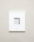 Bryan Anthonys Home Decor Purposeful Prints Stick Together Editorial Framed Print White 11x14