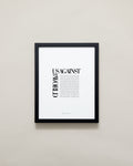 Bryan Anthonys Home Decor Us Against The World Editorial Framed Print Black Frame 11x14