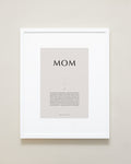 Bryan Anthonys Purposeful Prints Home Decor Mom Iconic Framed Print Tan Art With White Frame 16x20