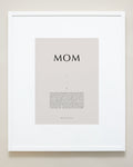 Bryan Anthonys Purposeful Prints Home Decor Mom Iconic Framed Print Tan Art With White Frame 20x24
