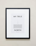 Bryan Anthonys Home Decor My True North Framed Print 16x20 Black with Gray