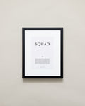 Bryan Anthonys Home Decor Purposeful Prints Squad Iconic Framed Print Gray Art Black Frame 11x14