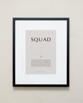 Bryan Anthonys Home Decor Purposeful Prints Squad Iconic Framed Print Tan Art Black Frame 16x20