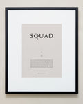 Bryan Anthonys Home Decor Purposeful Prints Squad Iconic Framed Print Tan Art Black Frame 20x24