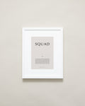 Bryan Anthonys Home Decor Purposeful Prints Squad Iconic Framed Print Tan Art White Frame 11x14