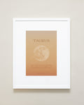Bryan Anthonys Taurus Zodiac Moon Graphic Framed Print White Frame 16x20
