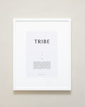 Bryan Anthonys Home Decor Purposeful Prints Tribe Iconic Framed Print Gray Art with White Frame 16x20