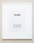 Bryan Anthonys Home Decor Purposeful Prints Tribe Iconic Framed Print Gray Art with White Frame 20x24